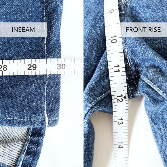 LISA SAYS GAH NWT Ellis Side Slits Low Rise Jean in Stonewash Indigo Size 10 - Picture 13 of 14